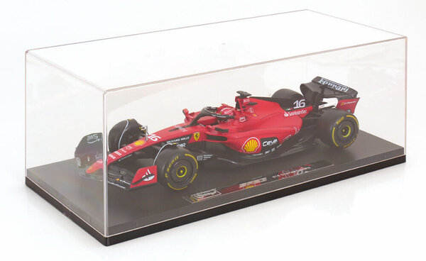 Formule 1 Ferrari SF23 #16 C. Leclerc + Showcase - 1:18 - Bburago