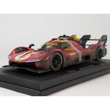 Ferrari Ferrari 499P 3.0L Turbo V6 #50 Team Ferrari AF Corse Winner 24H Le Mans 2024 (Dirty Version)- 1:18 - Bburago Ferrari Ferrari 499P 3.0L Turbo V6 #50 Team Ferrari AF Corse Winner 24H Le Mans 2024 (Dirty Version)- 1:18 - Bburago