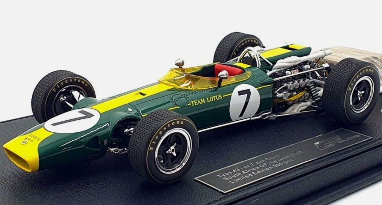 Formule 1 Lotus 43 Scuderia #7 Lotus Team GP Kyalami South Africa 1967 Jim Clark - 1:18 - GP Replicas Formule 1 Lotus 43 Scuderia #7 Lotus Team GP Kyalami South Africa 1967 Jim Clark - 1:18 - GP Replicas