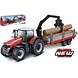Massey Ferguson Massey Ferguson 8740S Tractor + Trailer 2 Axle + Tree Forwarder + Wood - 1:50 - Bburago Massey Ferguson Massey Ferguson 8740S Tractor + Trailer 2 Axle + Tree Forwarder + Wood - 1:50 - Bburago
