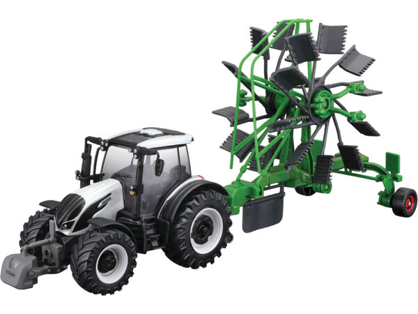 Valtra Valtra N174 Tractor 2017 + Whirl Rake - 1:50 - Bburago Valtra Valtra N174 Tractor 2017 + Whirl Rake - 1:50 - Bburago