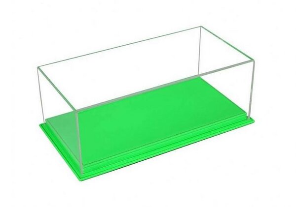 Atlantic Acrylic Display Case Mulhouse Green Leather Base - 1:12 - Atlantic Atlantic Acrylic Display Case Mulhouse Green Leather Base - 1:12 - Atlantic