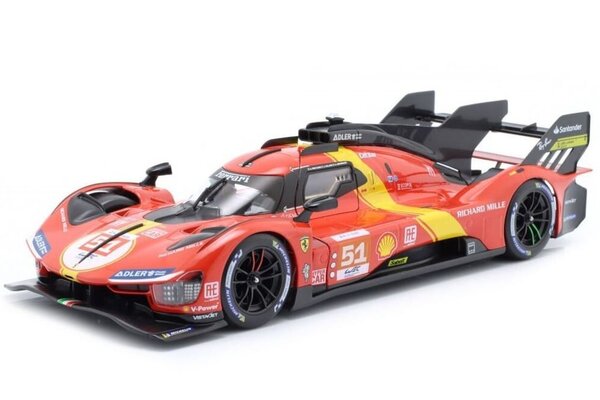 Ferrari Ferrari 499P #51 Winner 24h Le Mans 2023 - 1:18 - Bburago Ferrari Ferrari 499P #51 Winner 24h Le Mans 2023 - 1:18 - Bburago