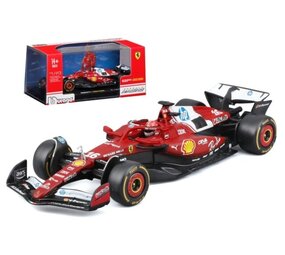 F1 Ferrari SF-25 #16 Team Scuderia Ferrari HP Season 2025 (C.Leclerc) + Figure + Showcase - 1:43 - Bburago F1 Ferrari SF-25 #16 Team Scuderia Ferrari HP Season 2025 (C.Leclerc) + Figure + Showcase - 1:43 - Bburago