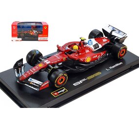 Formule 1 Ferrari SF-25 #44 Team Scuderia Ferrari HP Testcar Fiorano (Italy) 2025 (L.Hamilton) + Figure + Showcase-1:43 - Bburago