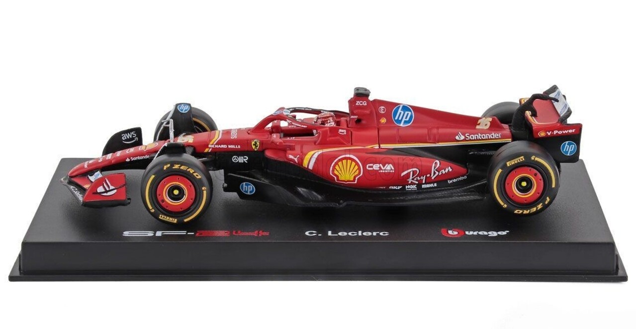 Formule 1 Ferrari SF-25 #16 Team Scuderia Ferrari Winner GP Monaco 2024 (C.Leclerc)  -1:43 - Bburago