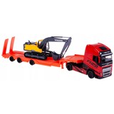 Volvo Volvo FH16 XL 750 Euro 6 + Low Bed Trailer + Excavator 2018 - 1:43 - Bburago Volvo Volvo FH16 XL 750 Euro 6 + Low Bed Trailer + Excavator 2018 - 1:43 - Bburago