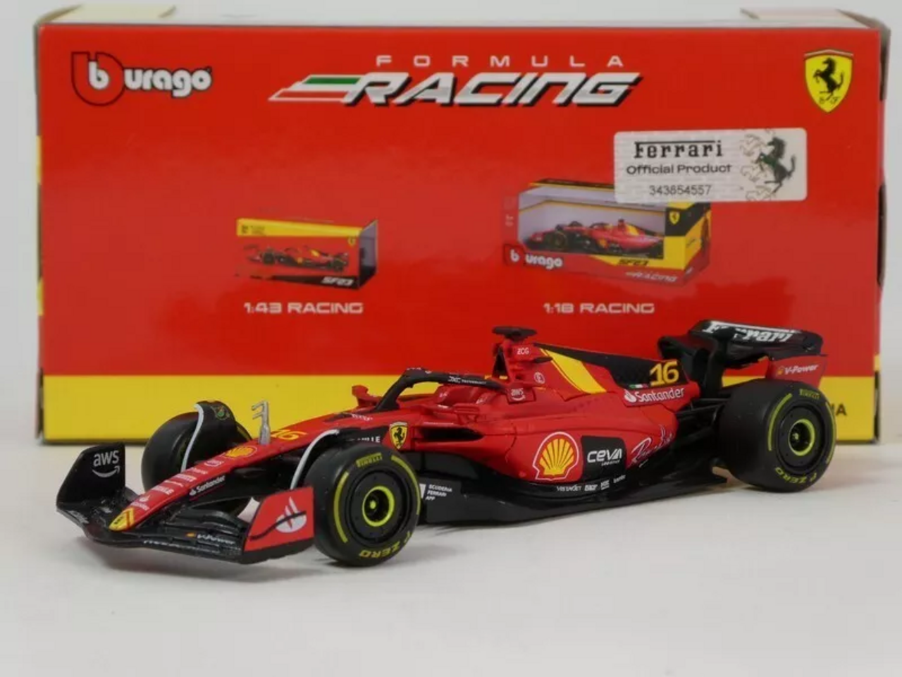 Formule 1 Scuderia Ferrari SF-23 #16 4th GP Monza 2023 (C.Leclerc) - 1:43 - Bburago