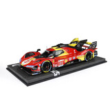 Ferrari Ferrari 499P 3.0L Turbo V6 #51 Team Ferrari 3rd 24H Le Mans 2024 + Showcase - 1:18 - BBR Ferrari Ferrari 499P 3.0L Turbo V6 #51 Team Ferrari 3rd 24H Le Mans 2024 + Showcase - 1:18 - BBR