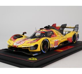 Ferrari Ferrari 499P 3.0L Turbo V6 #83 Team Ferrari 24H Le Mans 2024 + Showcase - 1:18 - BBR Ferrari Ferrari 499P 3.0L Turbo V6 #83 Team Ferrari 24H Le Mans 2024 + Showcase - 1:18 - BBR