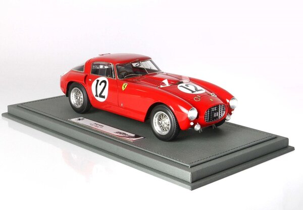 Ferrari Ferrari 340MM 4.5L V12 Team Scuderia Ferrari #12 24H Le Mans 1953 + Showcase - 1:18 - BBR