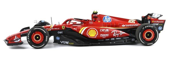 Formule 1 Ferrari F1 SF-24 #55 Team Scuderia Ferrari 3rd GP Monaco 2024 (C.Sainz) - 1:18 - BBR Formule 1 Ferrari F1 SF-24 #55 Team Scuderia Ferrari 3rd GP Monaco 2024 (C.Sainz) - 1:18 - BBR