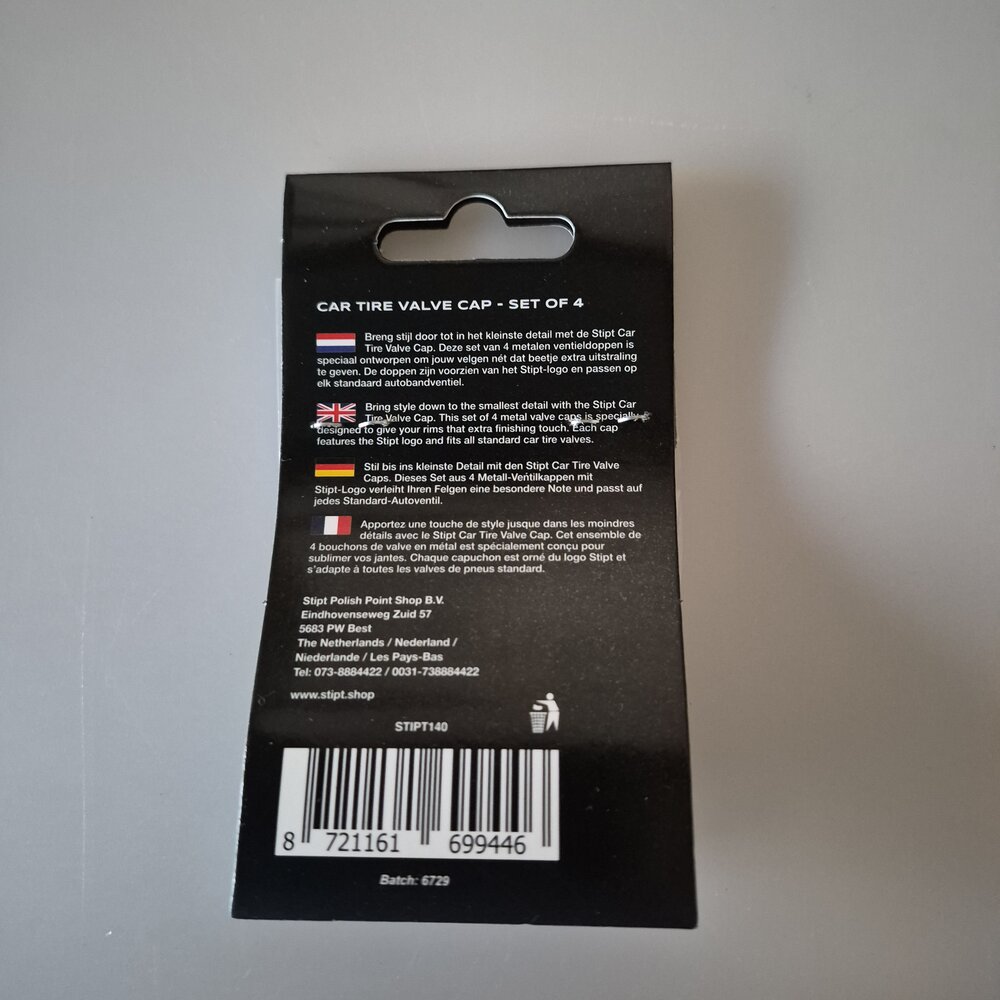 Stipt Stipt Car Tire Valve Cap - Set of 4