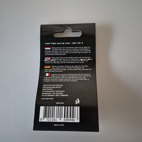 Stipt Stipt Car Tire Valve Cap - Set of 4