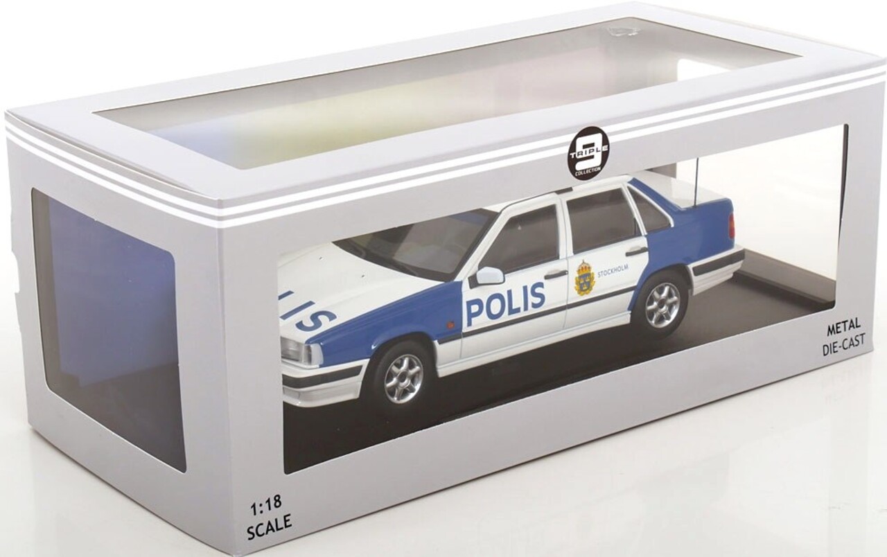 Volvo Volvo 850 Police Sweden 1993 - 1:18 - Triple 9 Collection Volvo Volvo 850 Police Sweden 1993 - 1:18 - Triple 9 Collection
