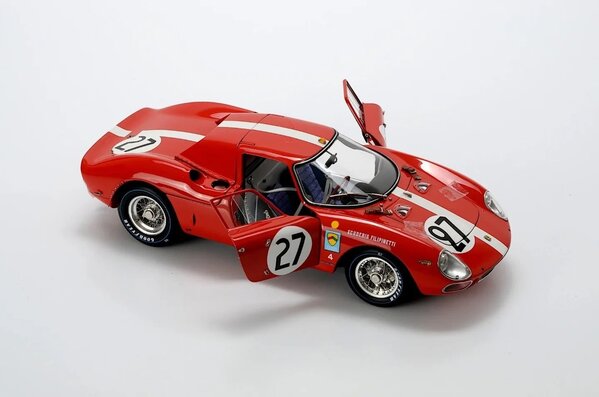 Ferrari Ferrari 250 LM 3.3L V12 #27 Team Scuderia Filipinetti 6th 24H Le Mans 1965 - 1:18 - CMC Ferrari Ferrari 250 LM 3.3L V12 #27 Team Scuderia Filipinetti 6th 24H Le Mans 1965 - 1:18 - CMC