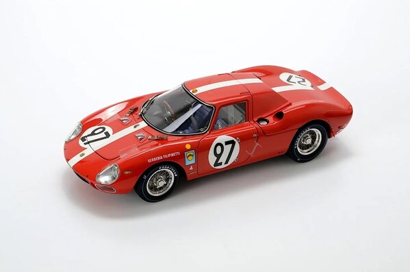 Ferrari Ferrari 250 LM 3.3L V12 #27 Team Scuderia Filipinetti 6th 24H Le Mans 1965 - 1:18 - CMC Ferrari Ferrari 250 LM 3.3L V12 #27 Team Scuderia Filipinetti 6th 24H Le Mans 1965 - 1:18 - CMC