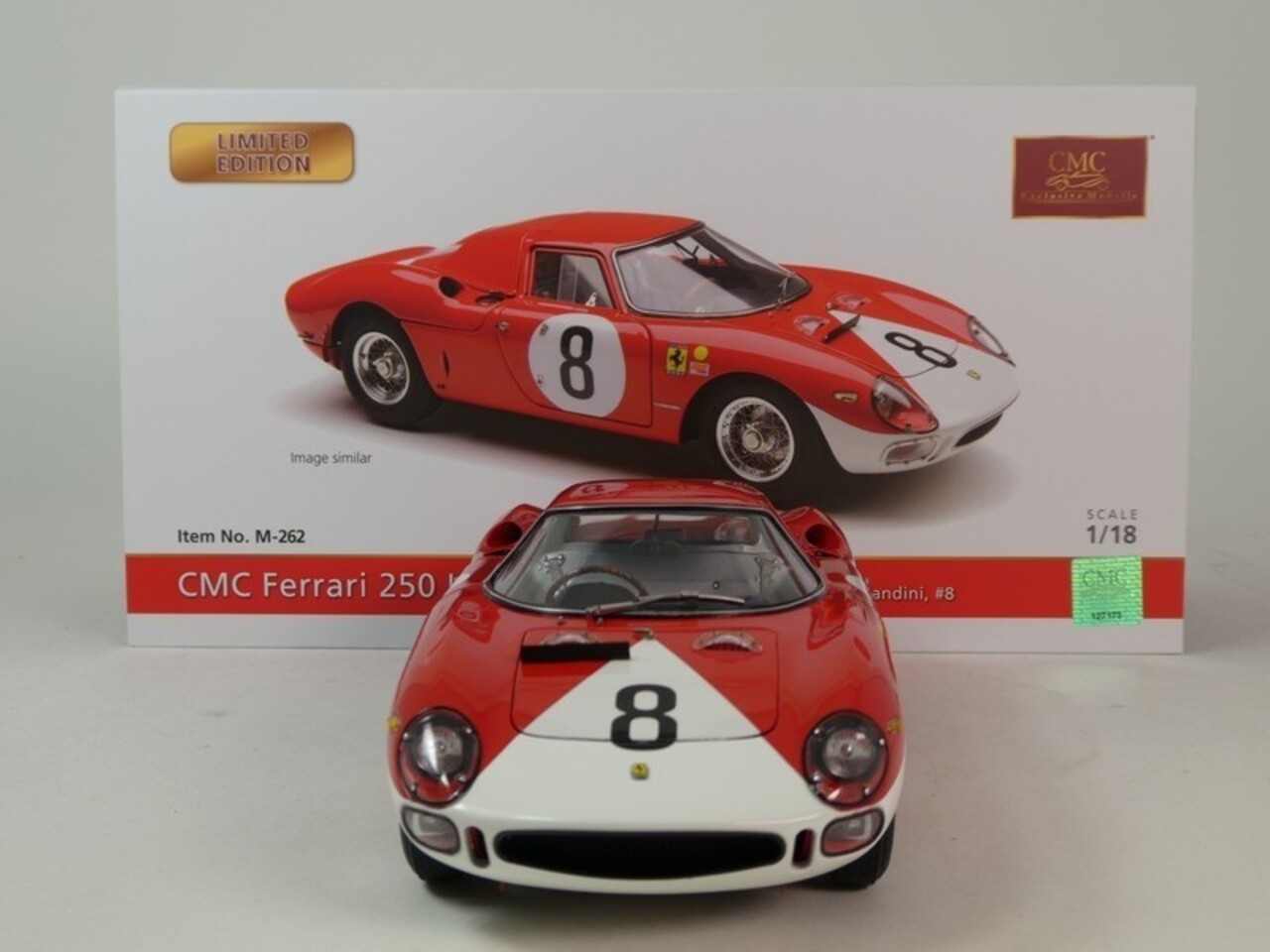 Ferrari Ferrari 250 LM #8 RHD Reims 12H 1964 'Chassis 5909' - 1:18 - CMC