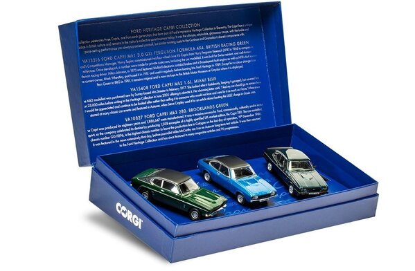 Ford SET Ford Capri Collection:  Capri MKI 3 L - MKII 1.6L - MKIII 280  - 1:43 - Corgi / Vanguards