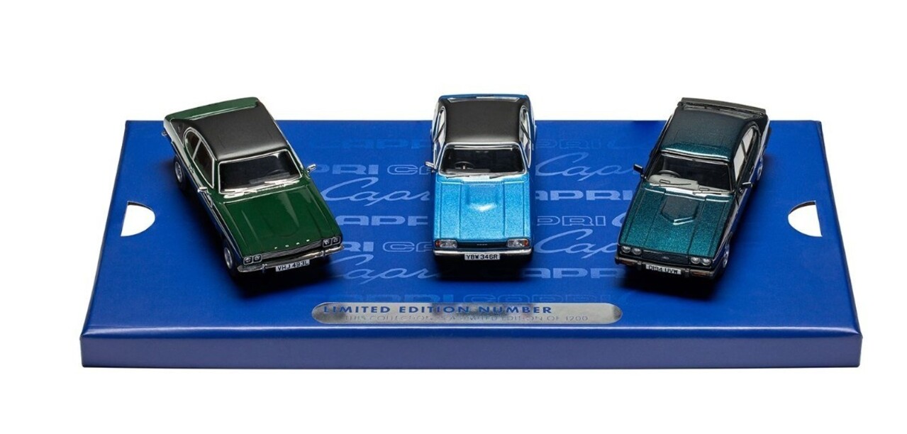 Ford SET Ford Capri Collection:  Capri MKI 3 L - MKII 1.6L - MKIII 280  - 1:43 - Corgi / Vanguards