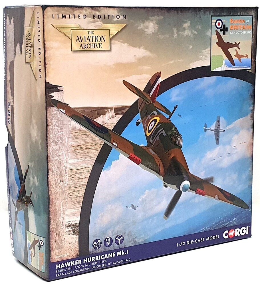 Hawker Hawker Hurricane MK I RAF 601 Sq. 1940 'Billy Fiske'  - 1:72 - Corgi