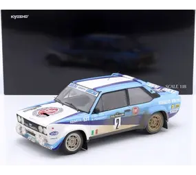 Fiat Fiat 131 Abarth #1 Winner Rally1000 Lakes 1980 (Dirty + Night Version) - 1:18 - Kyosho Fiat Fiat 131 Abarth #1 Winner Rally1000 Lakes 1980 (Dirty + Night Version) - 1:18 - Kyosho