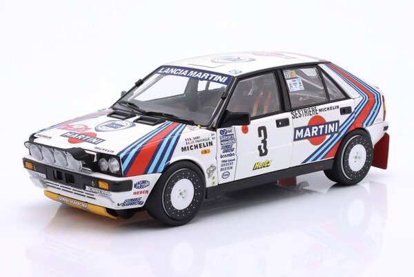 Lancia Lancia Delta HF Integrale 4WD #3 Team Matini Racing Winner Rally Monte Carlo 1988 - 1:18 - Kyosho Lancia Lancia Delta HF Integrale 4WD #3 Team Matini Racing Winner Rally Monte Carlo 1988 - 1:18 - Kyosho