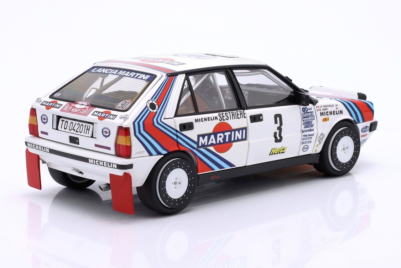 Lancia Lancia Delta HF Integrale 4WD #3 Team Matini Racing Winner Rally Monte Carlo 1988 - 1:18 - Kyosho Lancia Lancia Delta HF Integrale 4WD #3 Team Matini Racing Winner Rally Monte Carlo 1988 - 1:18 - Kyosho