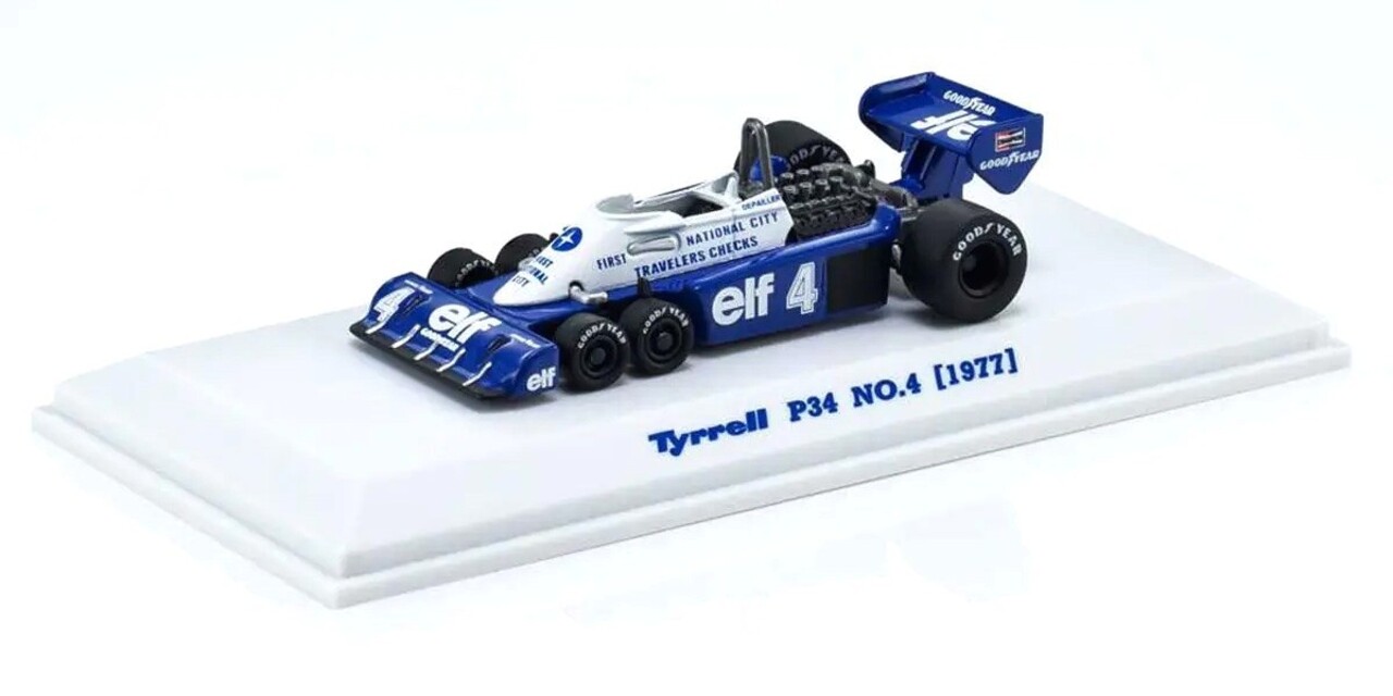 Formule 1 Tyrrell F1 P34 #4 1977 - 1:64 - Kyosho Formule 1 Tyrrell F1 P34 #4 1977 - 1:64 - Kyosho