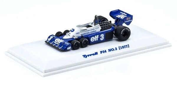Formule 1 Tyrrell F1 P34 #3 1977 - 1:64 - Kyosho Formule 1 Tyrrell F1 P34 #3 1977 - 1:64 - Kyosho