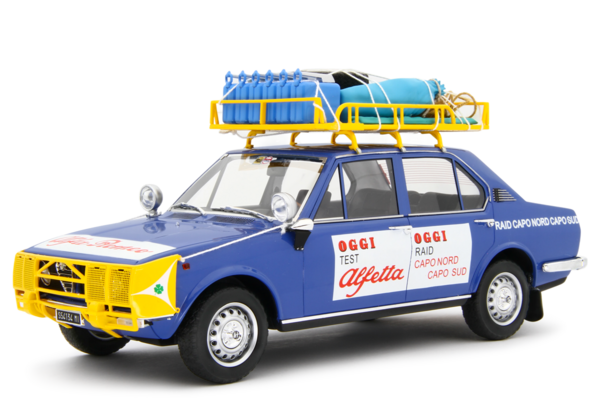 Alfa Romeo Alfa Romeo Alfetta 1.8 Journey Cape North Norway- Cape South South Africa 1973 - 1:18 - Laudoracing - Model