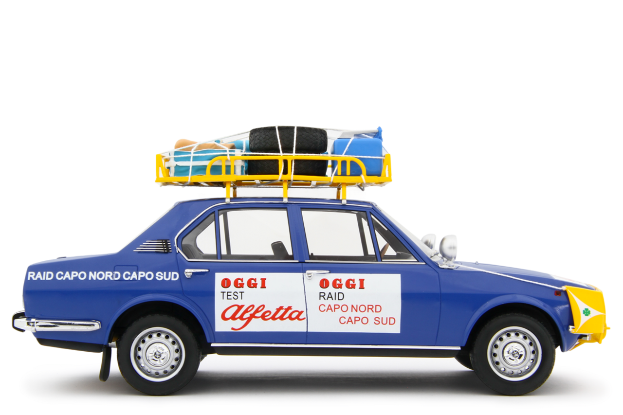 Alfa Romeo Alfa Romeo Alfetta 1.8 Journey Cape North Norway- Cape South South Africa 1973 - 1:18 - Laudoracing - Model