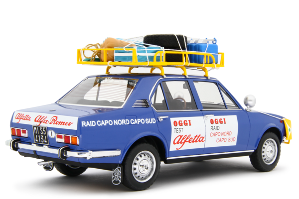 Alfa Romeo Alfa Romeo Alfetta 1.8 Journey Cape North Norway- Cape South South Africa 1973 - 1:18 - Laudoracing - Model