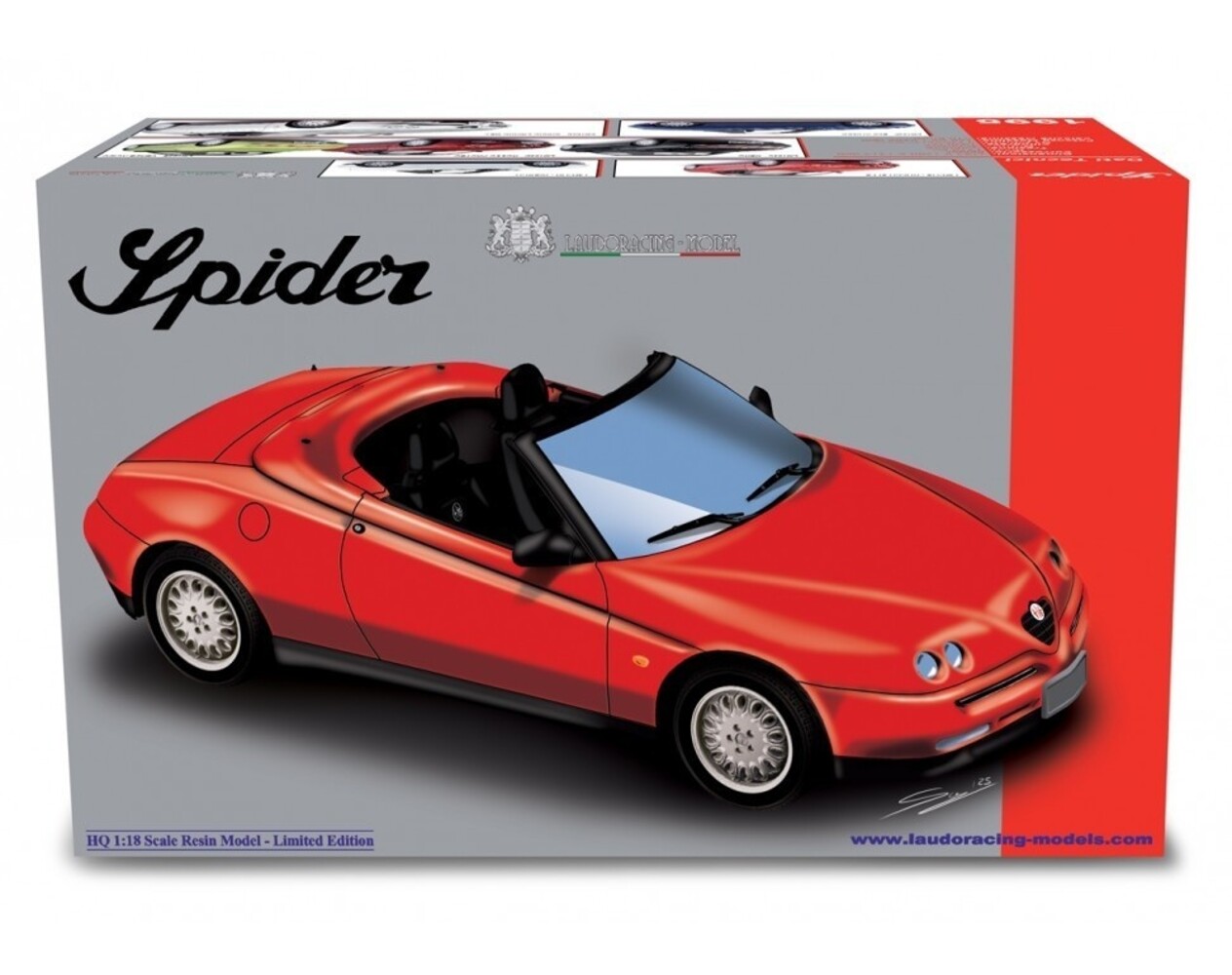 Alfa Romeo Alfa Romeo Spider 2.0 Twin Spark 1995 - 1:18 - Laudoracing - Model Alfa Romeo Alfa Romeo Spider 2.0 Twin Spark 1995 - 1:18 - Laudoracing - Model
