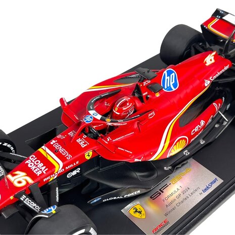 Formule 1 Ferrari SF-24 #16 Winner GP Austin USA 2024 (C. Leclerc) - 1:18 - LookSmart