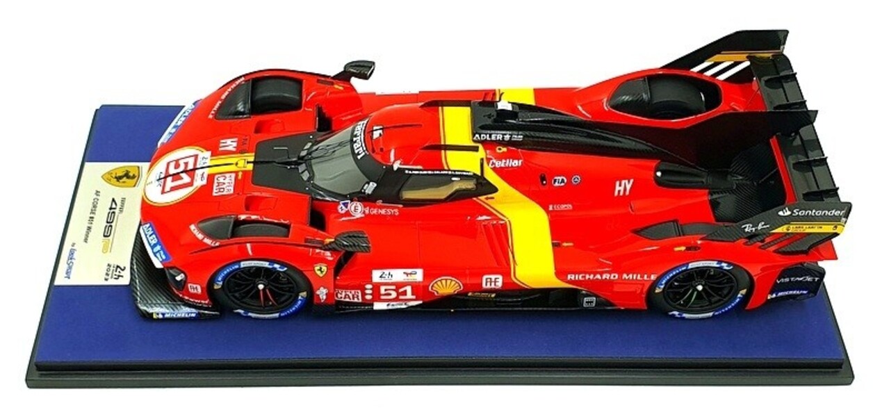 Ferrari Ferrari 499P 3.0L Turbo V6 #51 Winner  24H Le Mans 2023 - 1:18 - LookSmart