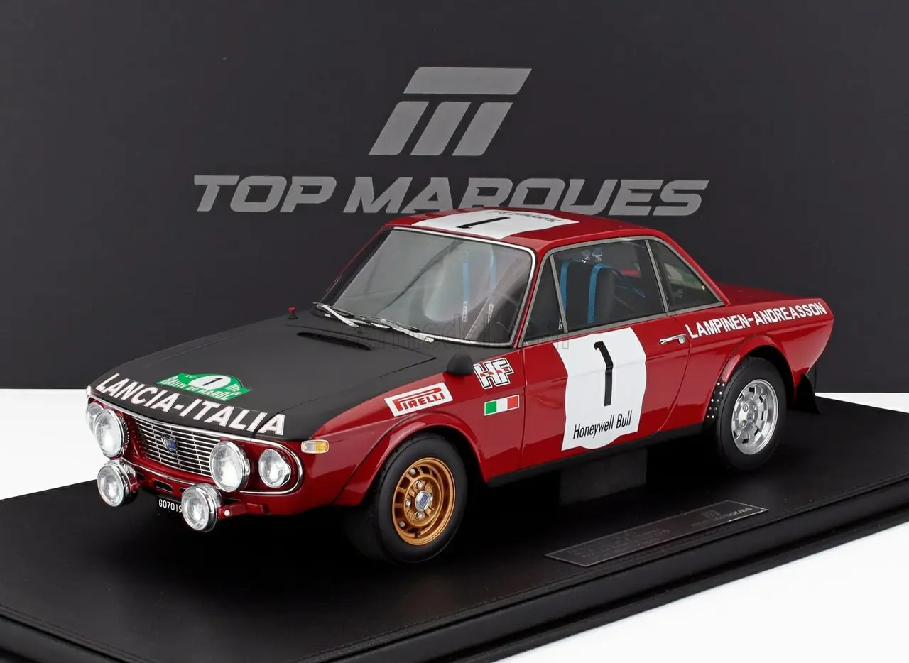 Lancia Lancia Fulvia HF 1600 Coupe #1 Winner Rally du Maroc 1972  (Night Version) - 1:12 - Top Marques Collectibles