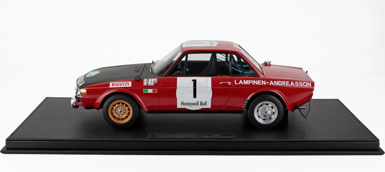 Lancia Lancia Fulvia HF 1600 Coupe #1 Winner Rally du Maroc 1972  (Night Version) - 1:12 - Top Marques Collectibles