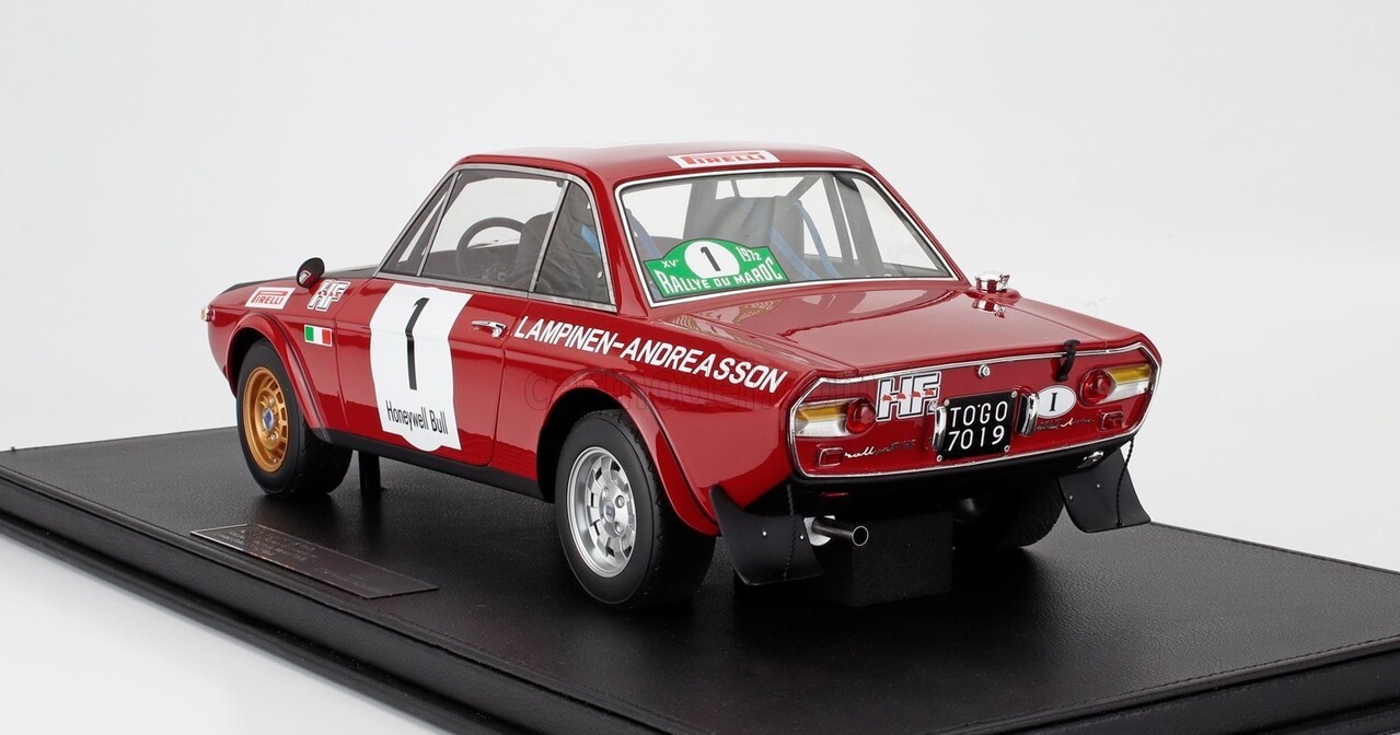 Lancia Lancia Fulvia HF 1600 Coupe #1 Winner Rally du Maroc 1972  (Night Version) - 1:12 - Top Marques Collectibles