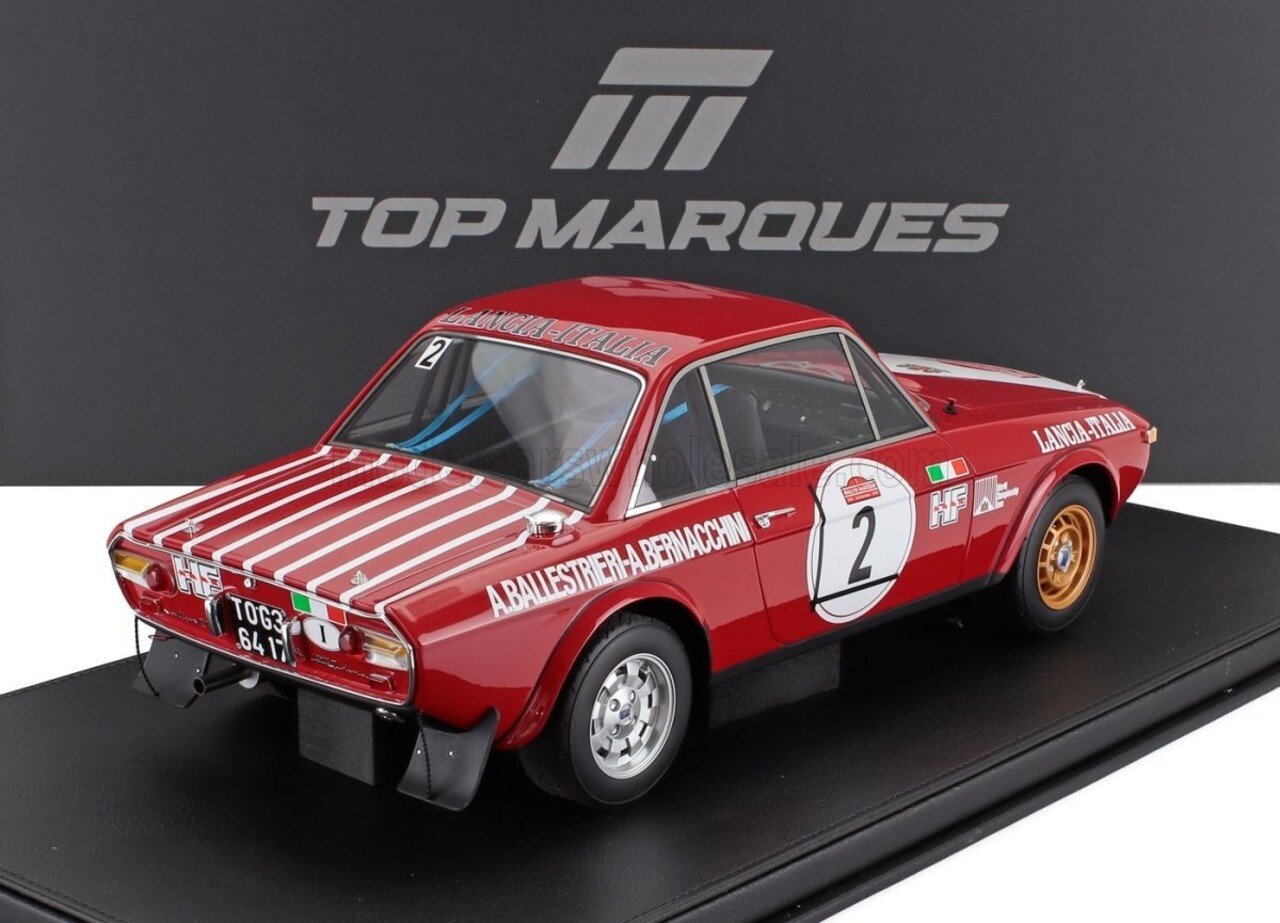 Lancia Lancia Fulvia HF 1600 Coupe #2 Winner Rally San Remo 1972  (Night Version)  - 1:12 - Top Marques Collectibles