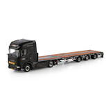 DAF DAF XG+ Tractor 4x2 + Mega Extendable Flatbed Trailer 3 Axle 'Mega Transport' - 1:50 - WSI Models