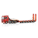 Scania Scania R Normal CR20N 6x4 + Manoovr + Boomslot 5 Axle 'Nooteboom Red Line' - 1:50 - WSI