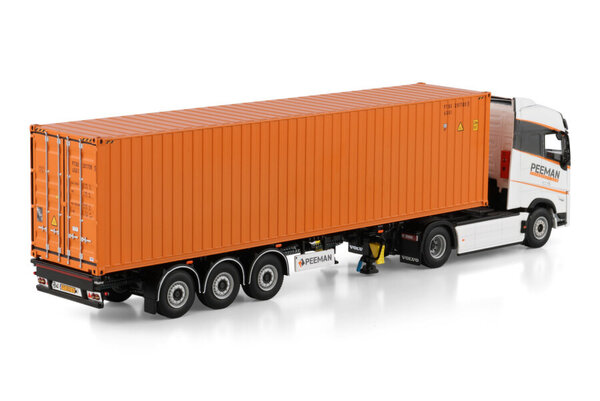 Volvo Volvo FH Aero Globetrotter 4x2 + Flex Container Semitrailer 3 Axle + 40Ft Container 'Peeman' - 1:50 - WSI Models