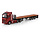 Volvo FH5 Globetrotter Electric 6x2 Tag Axle + Flatbed Semitrailer 3 Axle 'Logi Trans'  - 1:50 - WSI Models