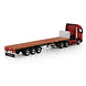 Volvo Volvo FH5 Globetrotter Electric 6x2 Tag Axle + Flatbed Semitrailer 3 Axle 'Logi Trans'  - 1:50 - WSI Models