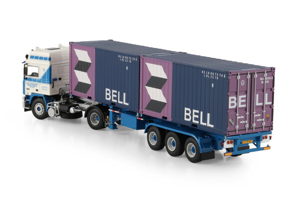 Volvo Volvo F12 Globetrotter 4x2 + Classic Container Semitrailer 3 Axle + 2x 20Ft Container 'Taale Transport' - 1:50 - WSI Models Volvo Volvo F12 Globetrotter 4x2 + Classic Container Semitrailer 3 Axle + 2x 20Ft Container 'Taale Transport' - 1:50 - WSI Models