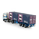 Volvo Volvo F12 Globetrotter 4x2 + Classic Container Semitrailer 3 Axle + 2x 20Ft Container 'Taale Transport' - 1:50 - WSI Models Volvo Volvo F12 Globetrotter 4x2 + Classic Container Semitrailer 3 Axle + 2x 20Ft Container 'Taale Transport' - 1:50 - WSI Models