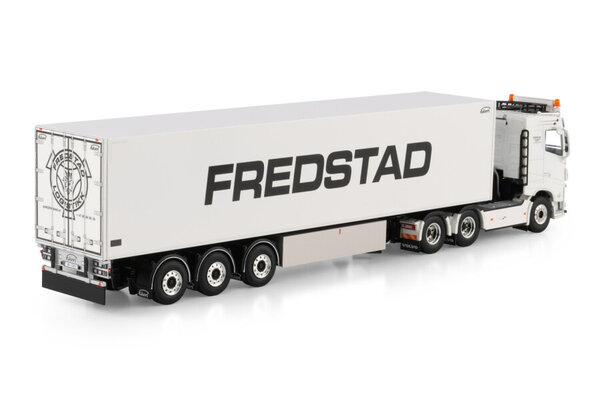 Volvo Volvo FH4 Sleeper Cab 6x2 Tag Axle + Reefer Semitrailer 3 Axle 'Fredstad' - 1:50 - WSI Models