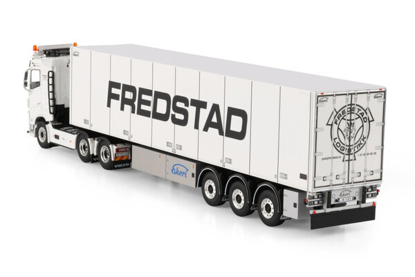 Volvo Volvo FH4 Sleeper Cab 6x2 Tag Axle + Reefer Semitrailer 3 Axle 'Fredstad' - 1:50 - WSI Models
