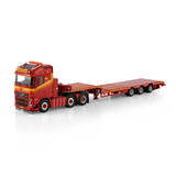 Volvo Volvo FH5 Globetrotter 6x2 Twin Steer + Extendable Semi Low Loader 3 Axle 'Klaas Kuiper Transport'  - 1:50 - WSI Models